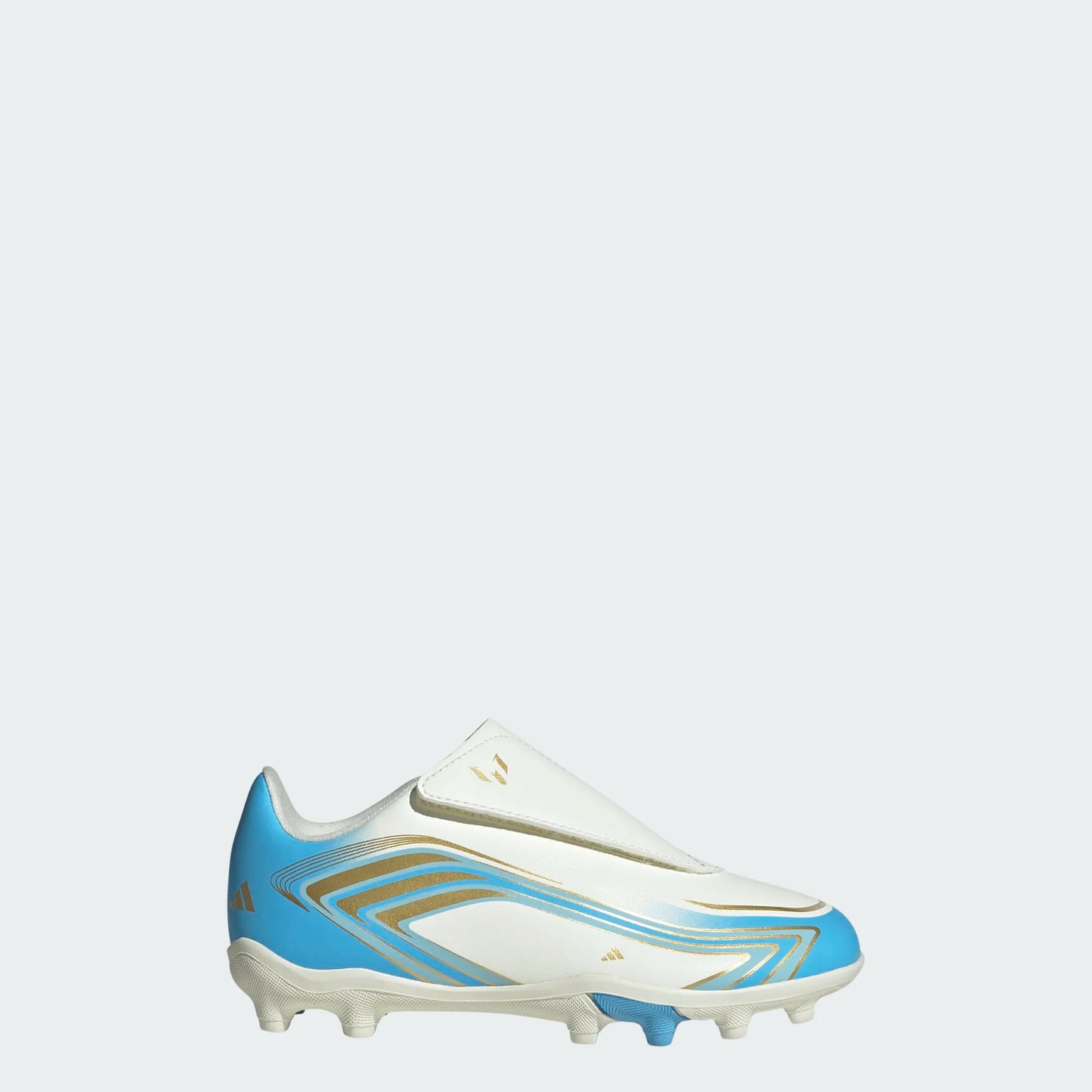 F50 Messi Club Hook and Loop Firm Ground / Multi Ground Football Boots Kids